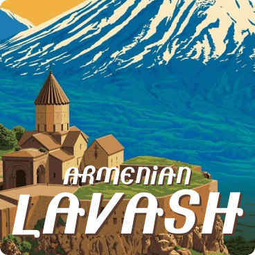 Font in armenian style Lavash with cyrillic